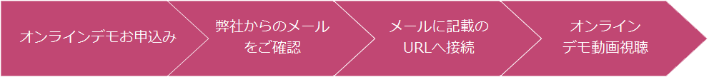 オンラインデモの流れ